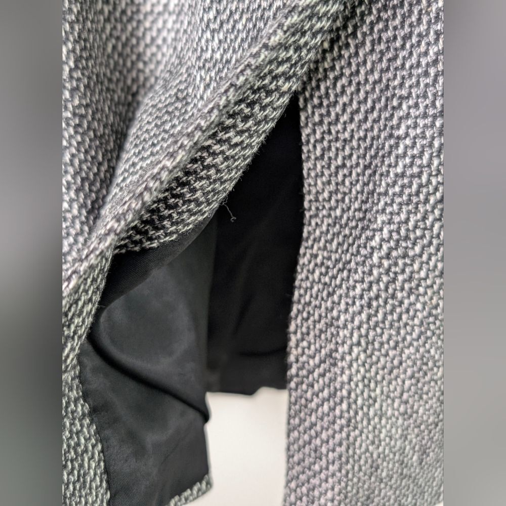 Vintage 80s Hunt Valley Wool Sport Coat 42R Gray Tweed Professor Academic - Picture 9 of 15